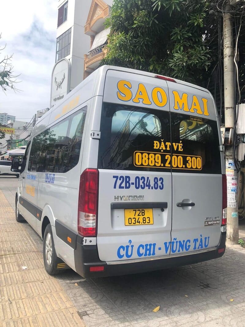 Nhà xe Sao Mai Sài Gòn Vũng Tàu Củ Chi Hóc Môn An Sương