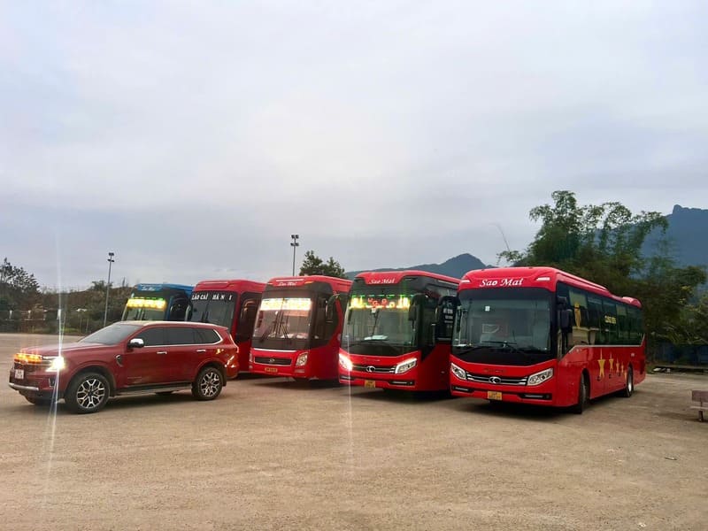Nhà xe Sao Mai Văn Bàn Lào Cai đi Hà Nội Bắc Ninh Bắc Giang