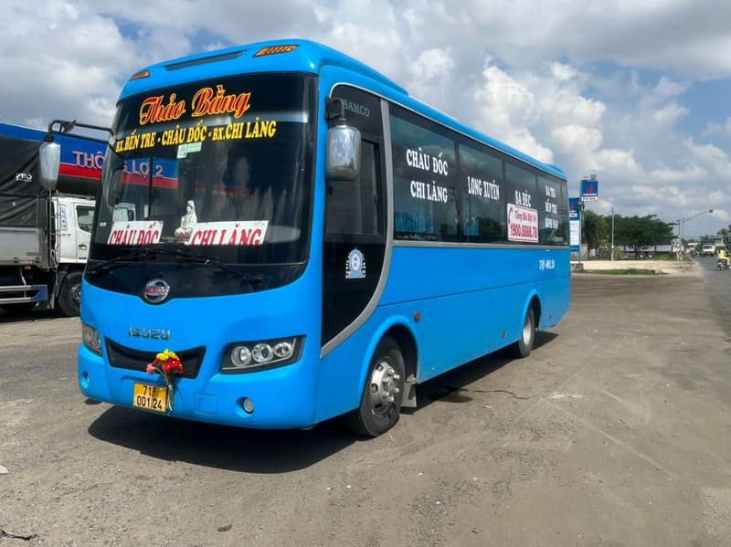 Nhà xe Thảo Bằng Ba Tri Bến Tre Trà Vinh Cà Mau Kiên Giang