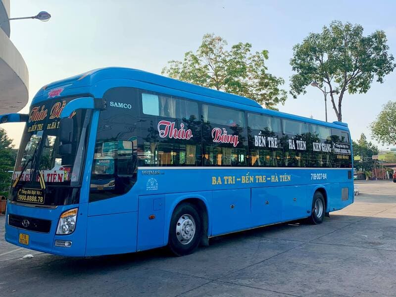 Nhà xe Thảo Bằng Ba Tri Bến Tre Trà Vinh Cà Mau Kiên Giang