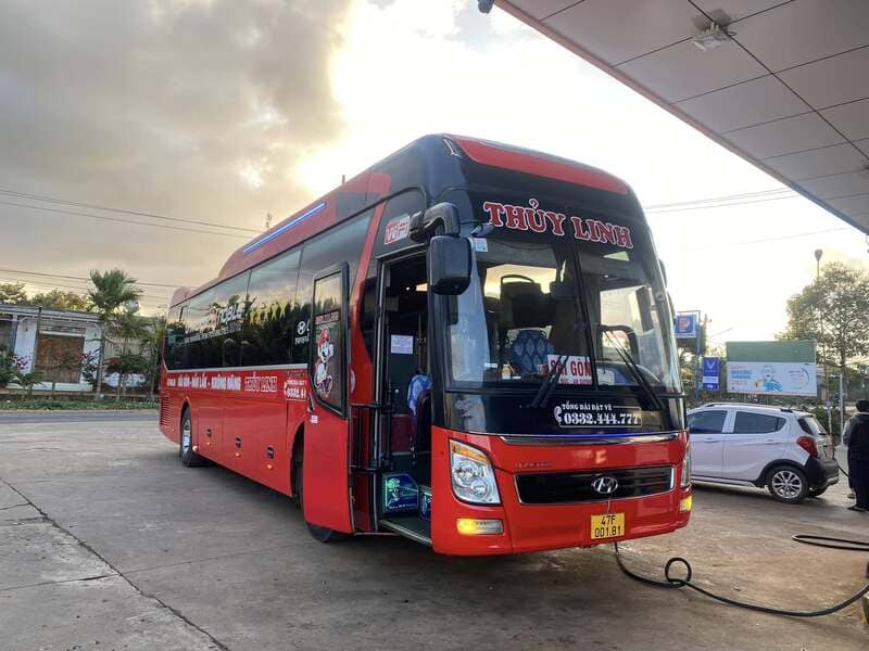 Nhà xe Thủy Linh Krông Năng Đắk Lắk Bình Dương Sài Gòn