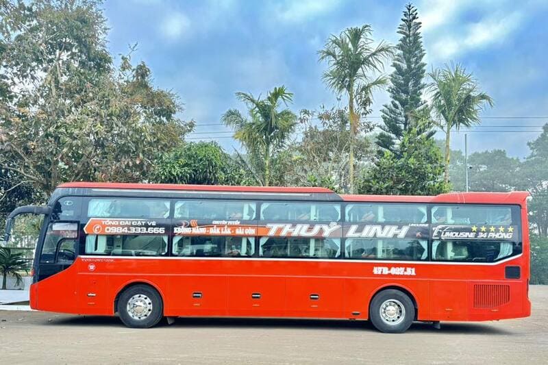 Nhà xe Thủy Linh Krông Năng Đắk Lắk Bình Dương Sài Gòn