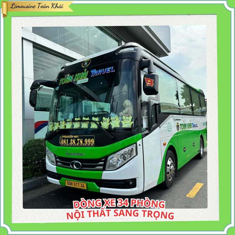 Nhà xe Toàn Khải Travel: Số điện thoại, giá vé & lịch trình