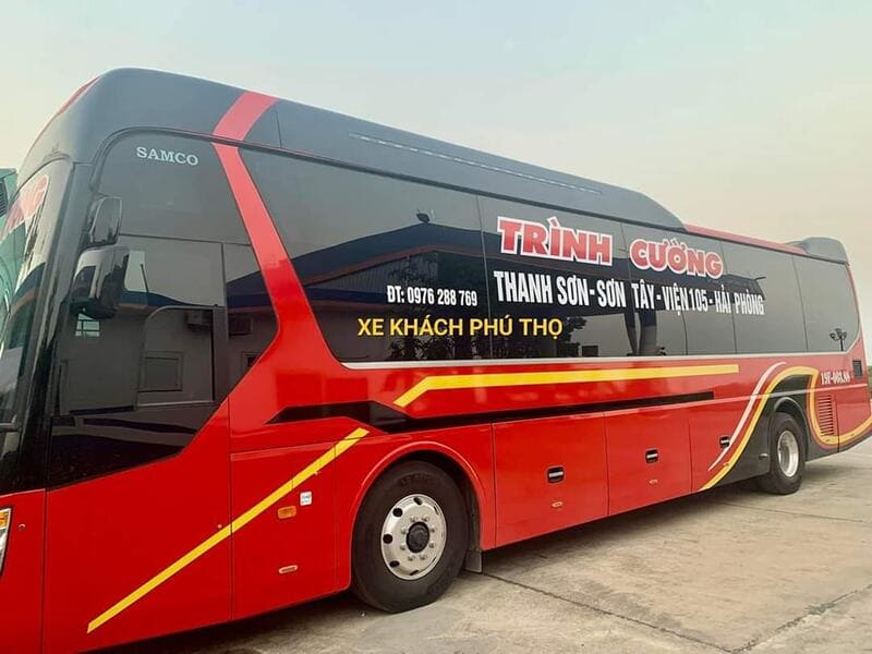 Nhà xe Trình Cường Thanh Sơn Phú Thọ – Sơn Tây – Hải Phòng