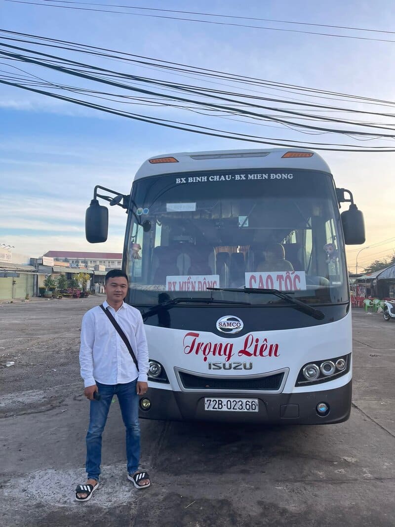 Nhà xe Trọng Liên Bình Châu Xuyên Mộc Sài Gòn Bình Dương Bàu Bàng