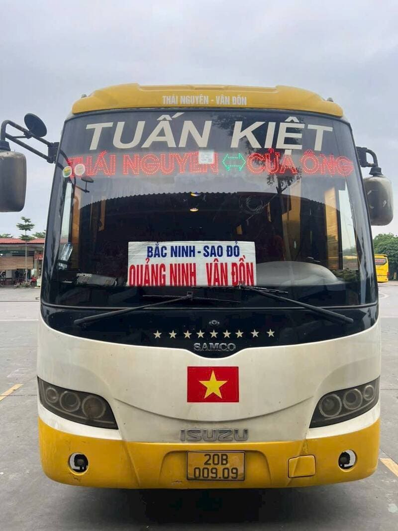 Nhà xe Tuấn Kiệt Thái Nguyên Quảng Ninh Bắc Ninh Hải Dương