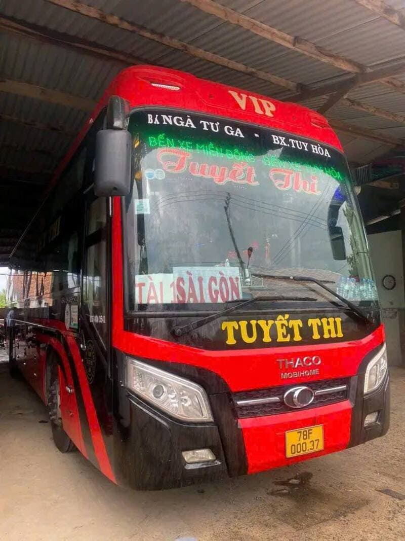 Nhà xe Tuyết Nhi Tuy An Tuy Hòa Phú Yên TP.HCM Bến Cát