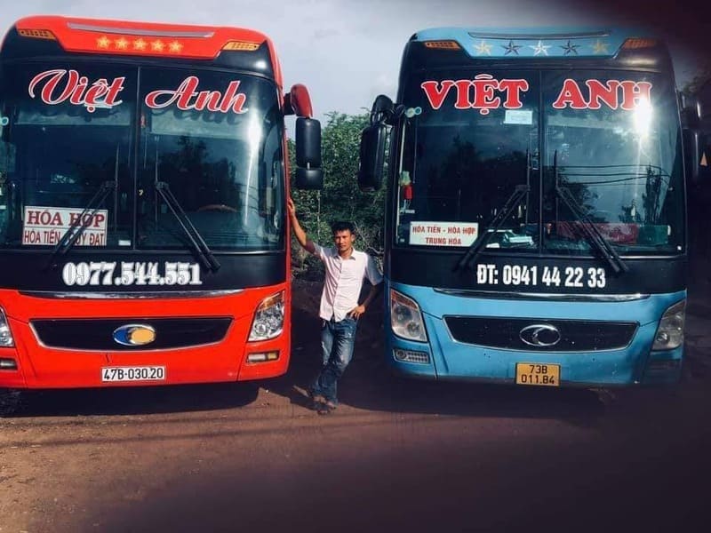 Nhà xe Việt Anh Đắk Lắk Gia Lai Kon Tum Quảng Trị Quảng Bình