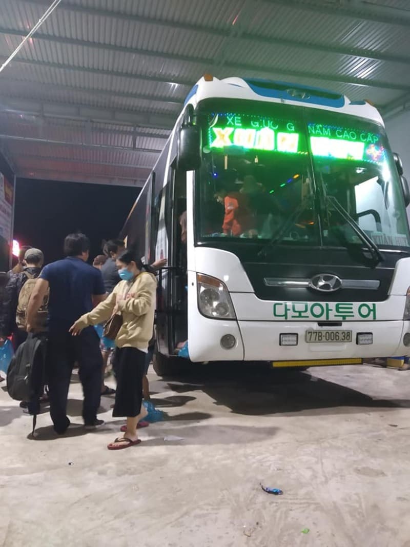 Nhà xe Xuân Huy Hoài Ân Bồng Sơn Bình Định TP.HCM Bình Dương