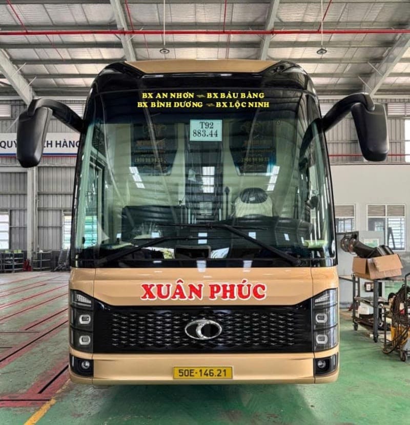 Nhà xe Xuân Phúc Bình Định Sài Gòn Bình Dương Tây Ninh Cần Thơ