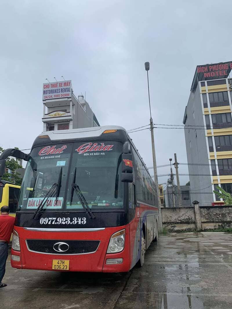 Nhà xe Chứ Giùa Hà Giang Lào Cai Hà Nội Đắk Lắk Đồng Nai Sài Gòn