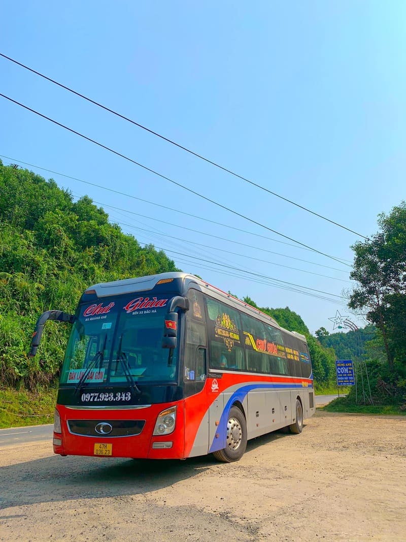 Nhà xe Chứ Giùa Hà Giang Lào Cai Hà Nội Đắk Lắk Đồng Nai Sài Gòn