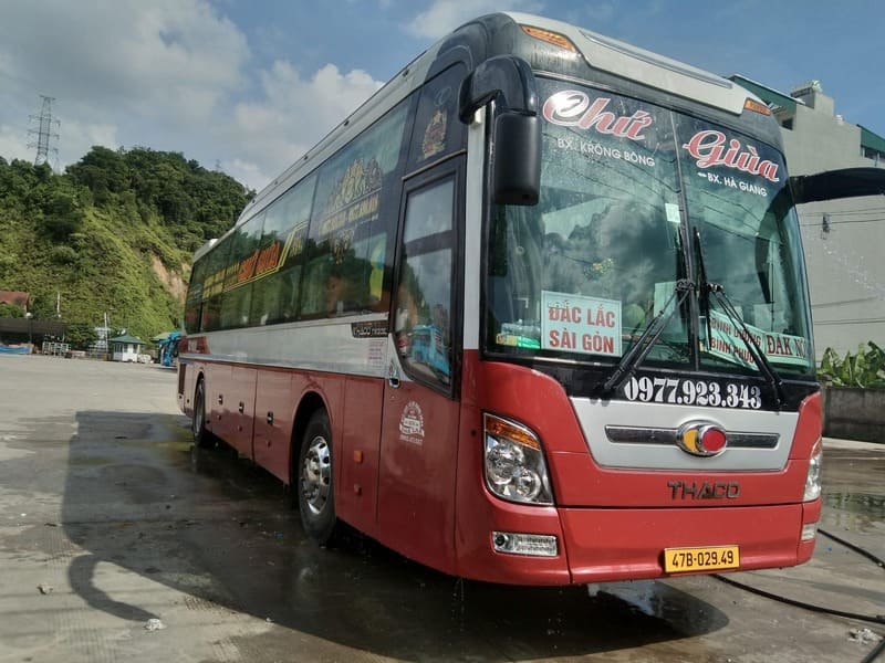 Nhà xe Chứ Giùa Hà Giang Lào Cai Hà Nội Đắk Lắk Đồng Nai Sài Gòn