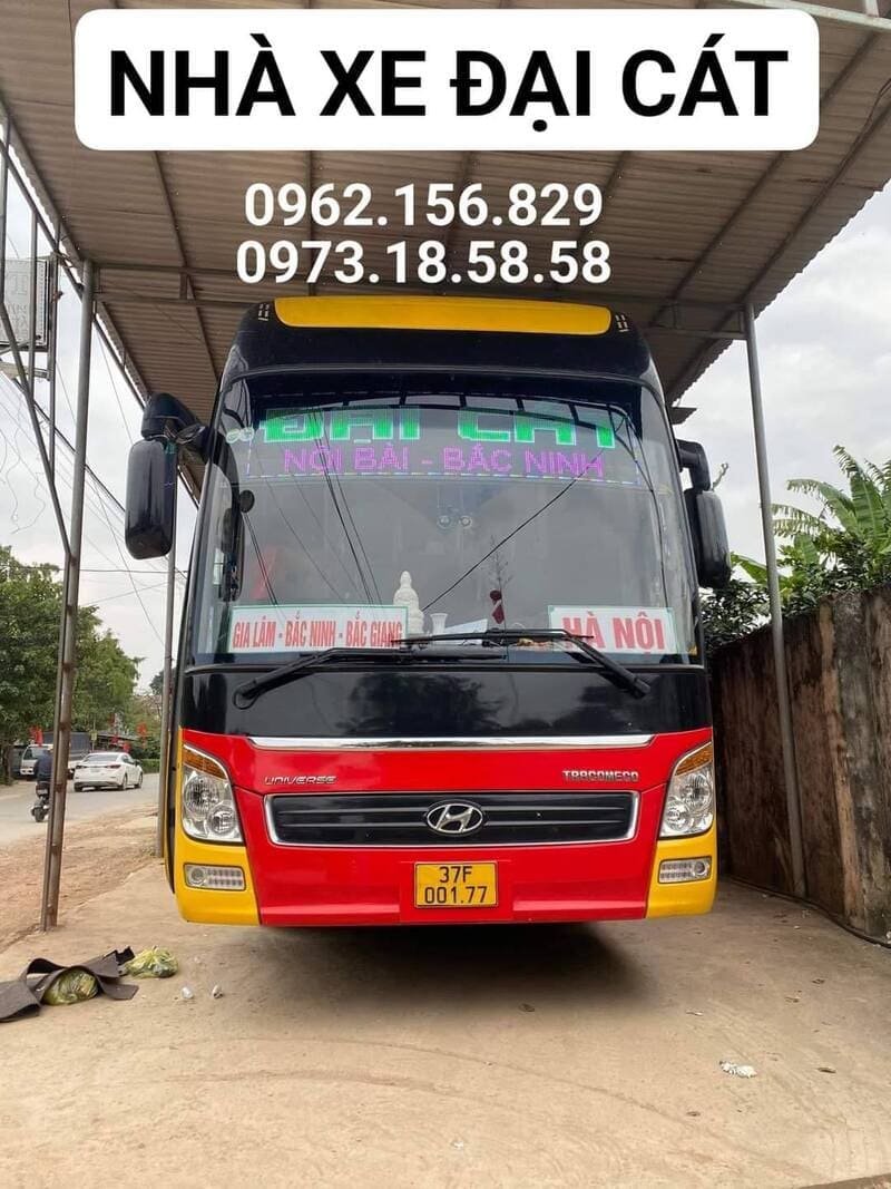 Nhà xe Đại Thu Yên Thành Nghệ An Hà Nội Nội Bài Bắc Ninh