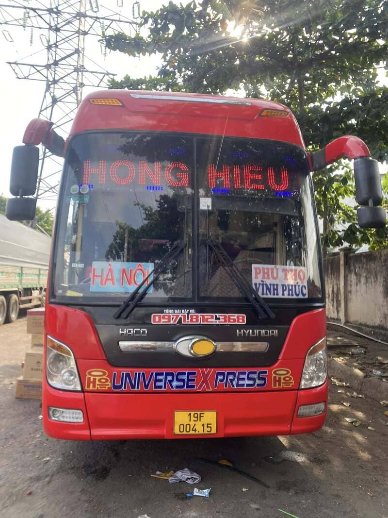 Nhà xe Hồng Hiếu Phú Thọ Sài Gòn Bình Dương BX Ngã Tư Ga