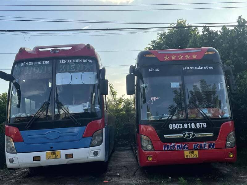 Nhà xe Hồng Kiên Lào Cai Phú Thọ Đắk Lắk Bình Dương Sài Gòn
