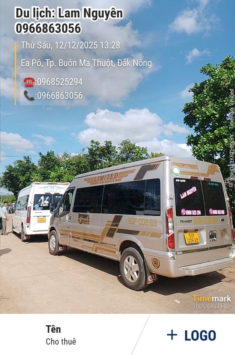 Nhà xe Lam Nguyên chi nhánh 716 – Ia H’Drai – Sê San 4 Gia Lai
