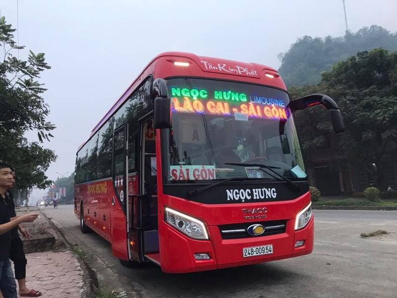 Nhà xe Ngọc Hưng Lào Cai Sài Gòn Bắc Hà Đồng Nai Bình Dương