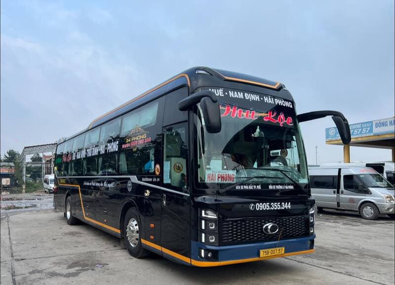 Nhà xe Phú Lộc Huế Hải Phòng Ninh Bình Nam Định Thái Bình
