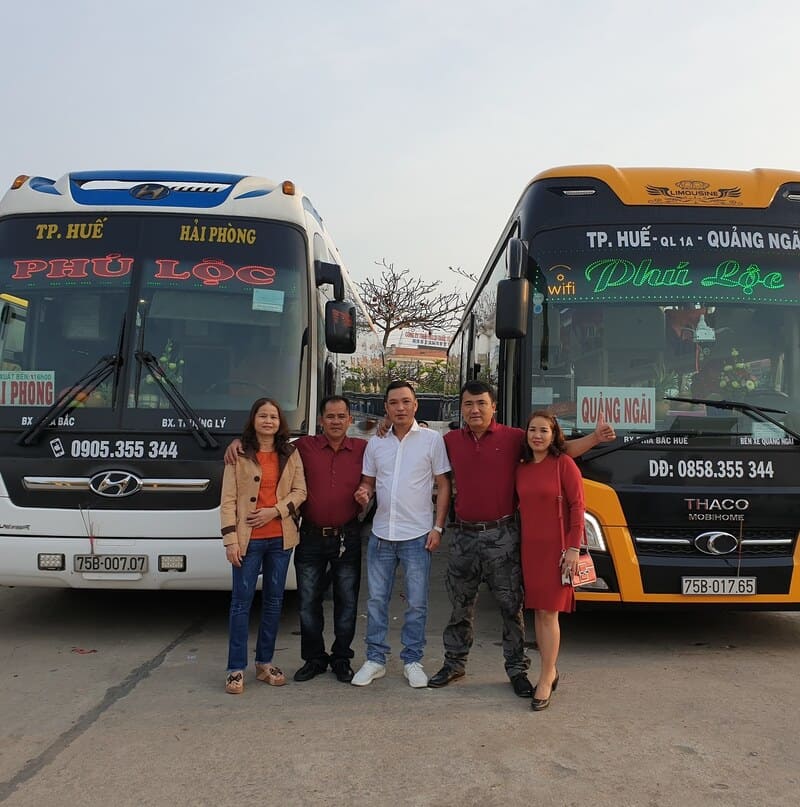 Nhà xe Phú Lộc Huế Hải Phòng Ninh Bình Nam Định Thái Bình