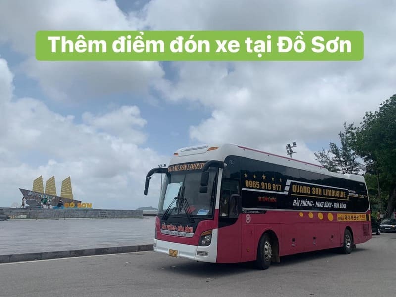 Nhà xe Quang Sơn Đồ Sơn Hải Phòng – Ninh Bình – Hoà Bình