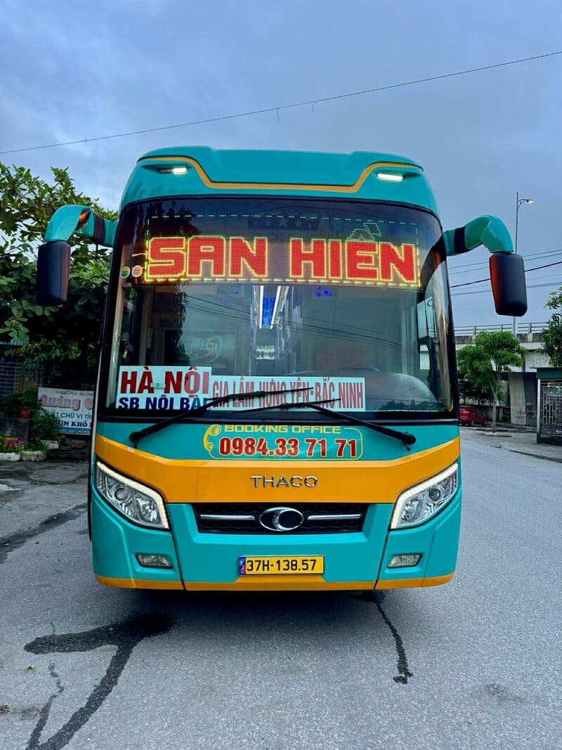 Nhà xe San Hiền Yên Thành Nghệ An Hà Nội Sài Gòn Bình Dương