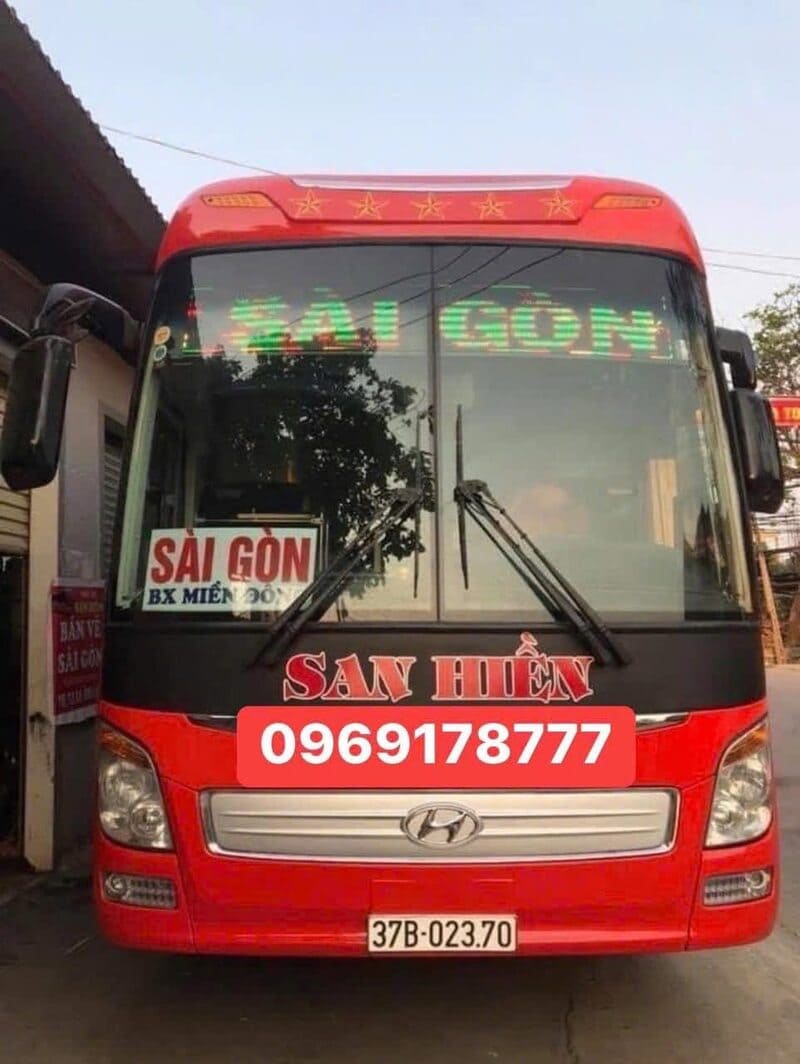 Nhà xe San Hiền Yên Thành Nghệ An Hà Nội Sài Gòn Bình Dương