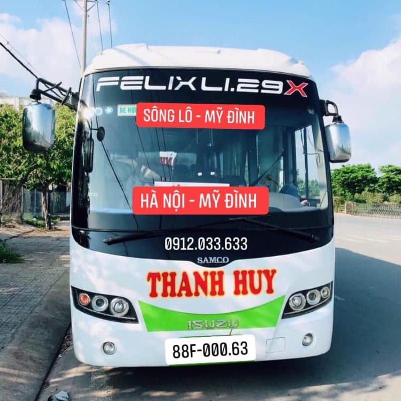 Nhà xe Thanh Huy Vĩnh Phúc Sông Lô – Lập Thạch – Mỹ Đình