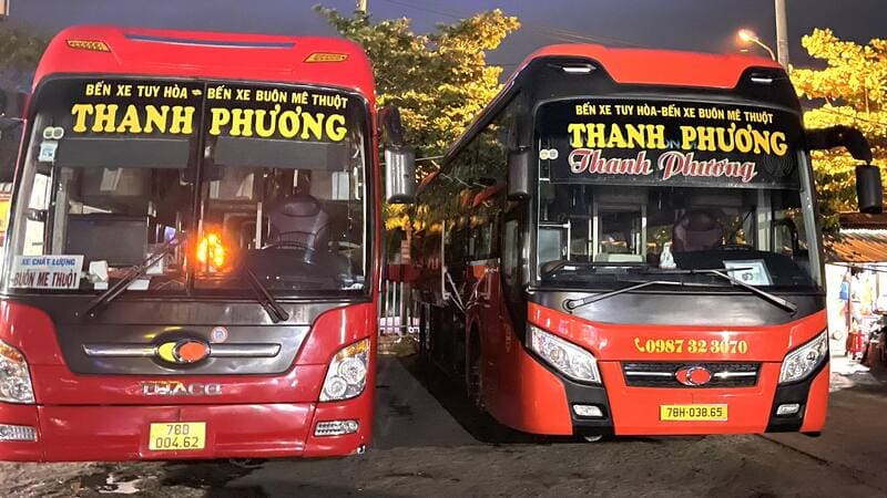 Nhà xe Thanh Phương Tuy Hòa Buôn Ma Thuột Phú Yên Đắk Lắk