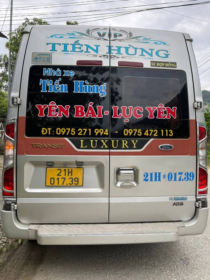 Nhà xe Tiến Hùng Lục Yên - Yên Bái dòng 7 - 16 - 29 chỗ