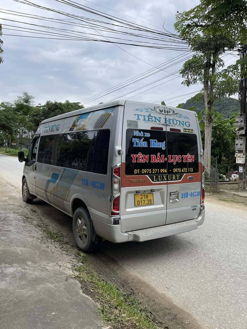 Nhà xe Tiến Hùng Lục Yên - Yên Bái dòng 7 - 16 - 29 chỗ