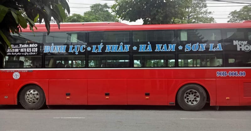 Nhà xe Tuấn Béo Quỳnh Nhai Sơn La Hà Nam Phủ Lý Kim Bảng