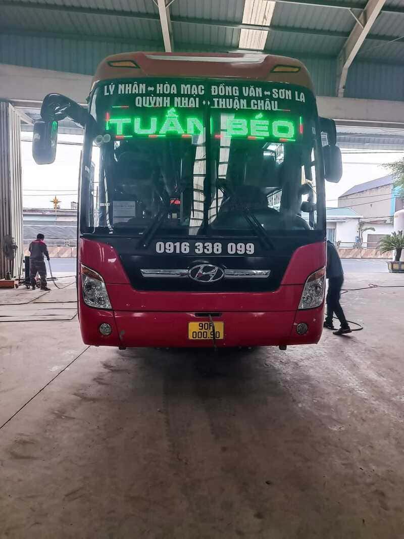Nhà xe Tuấn Béo Quỳnh Nhai Sơn La Hà Nam Phủ Lý Kim Bảng