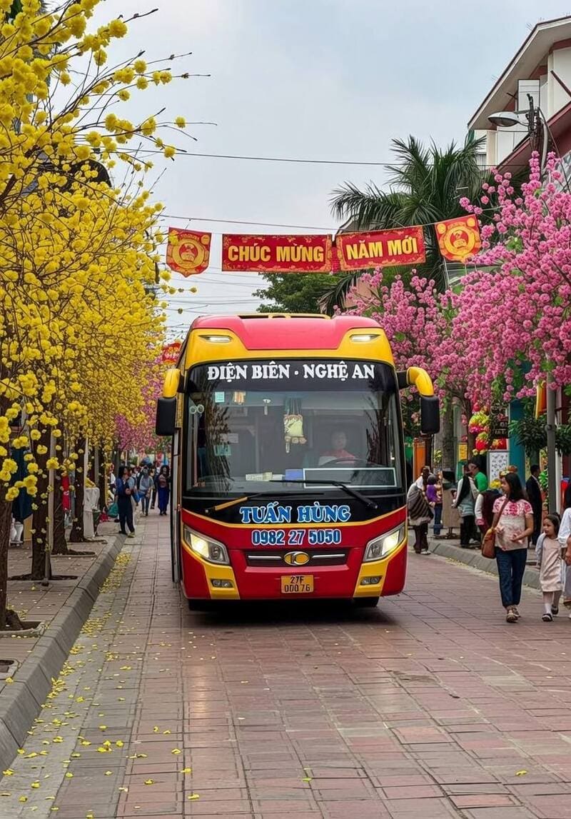 Nhà xe Tuấn Hùng Điện Biên Sơn La Ninh Bình Nghệ An Hà Tĩnh
