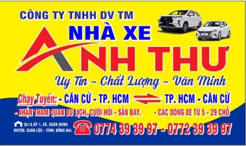 Nhà xe Anh Thư Xuân Lộc Sài Gòn Z30D Trảng Táo Z30A Suối Cao