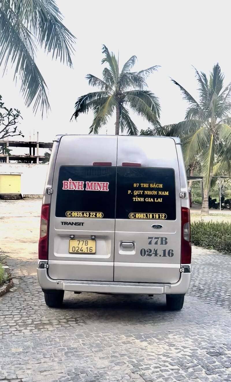 Nhà xe Bình Minh Quy Nhơn Kon Tum Ngọc Hồi Đắk Hà Gia Lai