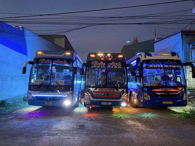 Nhà xe Đức Anh Gia Lai Kon Tum Ngọc Hồi Hòa Bình Đà Bắc