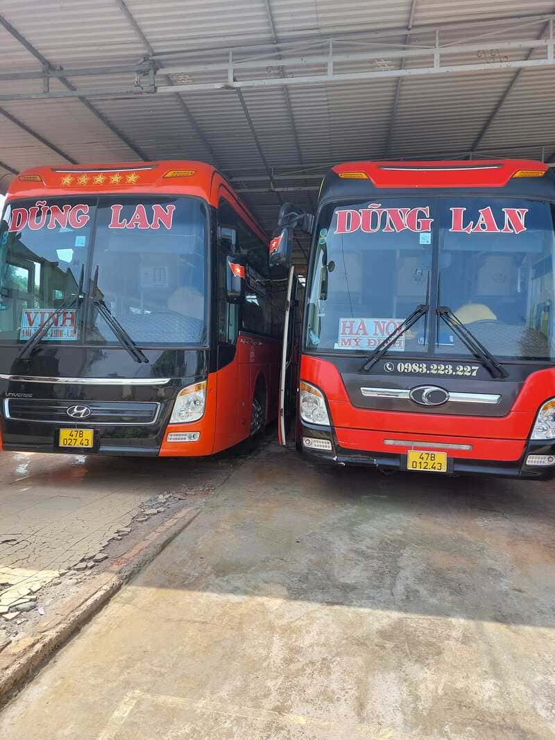 Nhà xe Dũng Lan Daklak Nghệ An Vinh Quảng Trị Hà Tĩnh