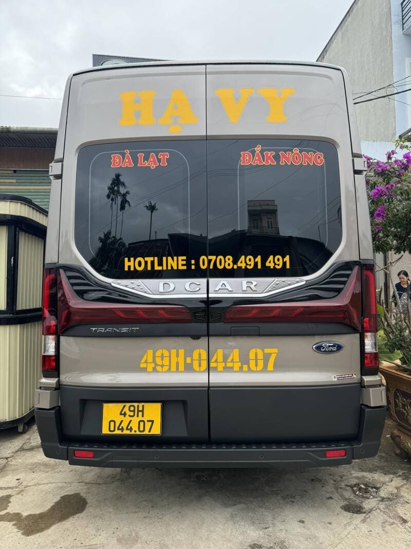 Nhà xe Hạ Vy Đà Lạt Đắk Nông Quảng Sơn Kiến Đức Đắk Ru
