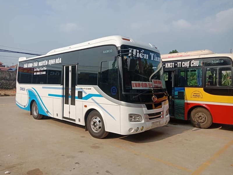 Nhà xe Hiển Tâm Thái Bình Thái Nguyên Định Hóa Bắc Giang