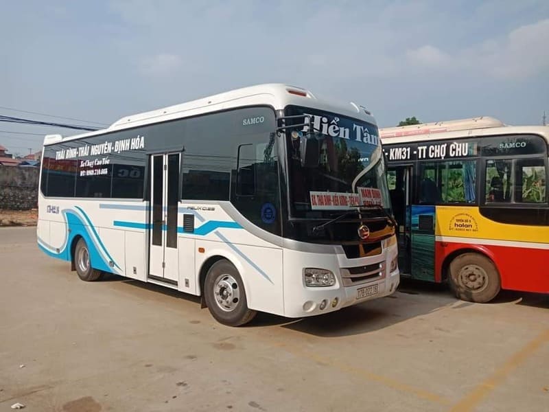 Nhà xe Hiển Tâm Thái Bình Thái Nguyên Định Hóa Bắc Giang
