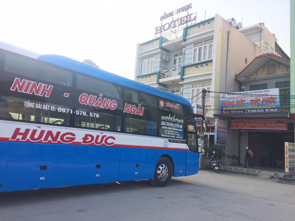 Nhà xe Hùng Đức Quảng Ngãi Vân Đồn Quảng Ninh Hà Nội
