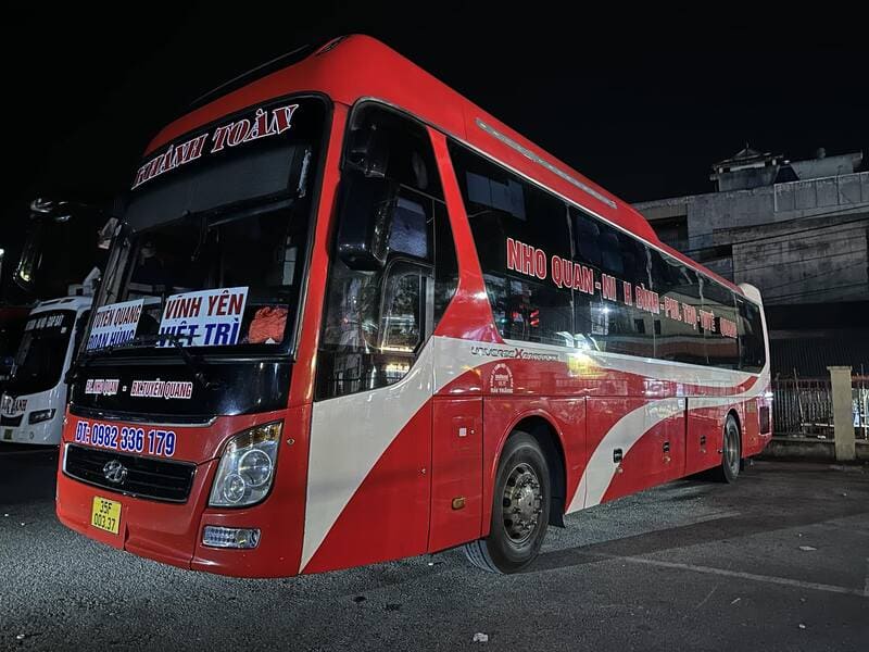 Nhà xe Khánh Toàn Nho Quan Ninh Bình Tuyên Quang Hà Nội Phú Thọ