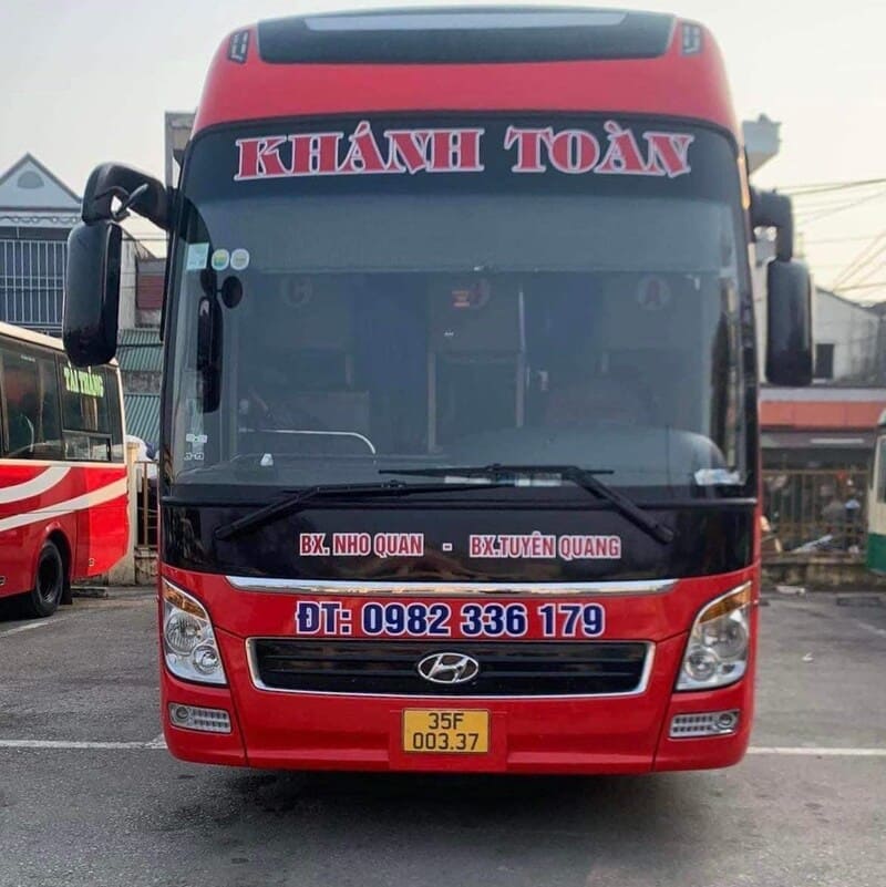 Nhà xe Khánh Toàn Nho Quan Ninh Bình Tuyên Quang Hà Nội Phú Thọ