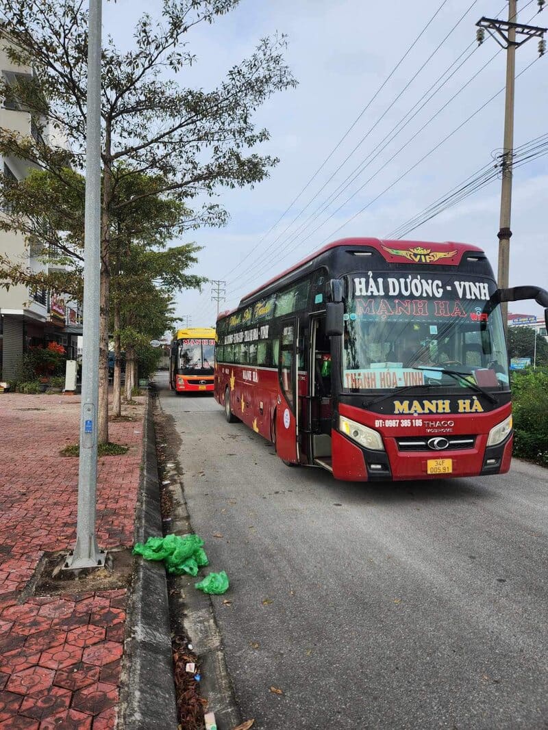 Nhà xe Mạnh Hà Hải Dương Vinh Nghệ An Hà Tĩnh Hà Giang
