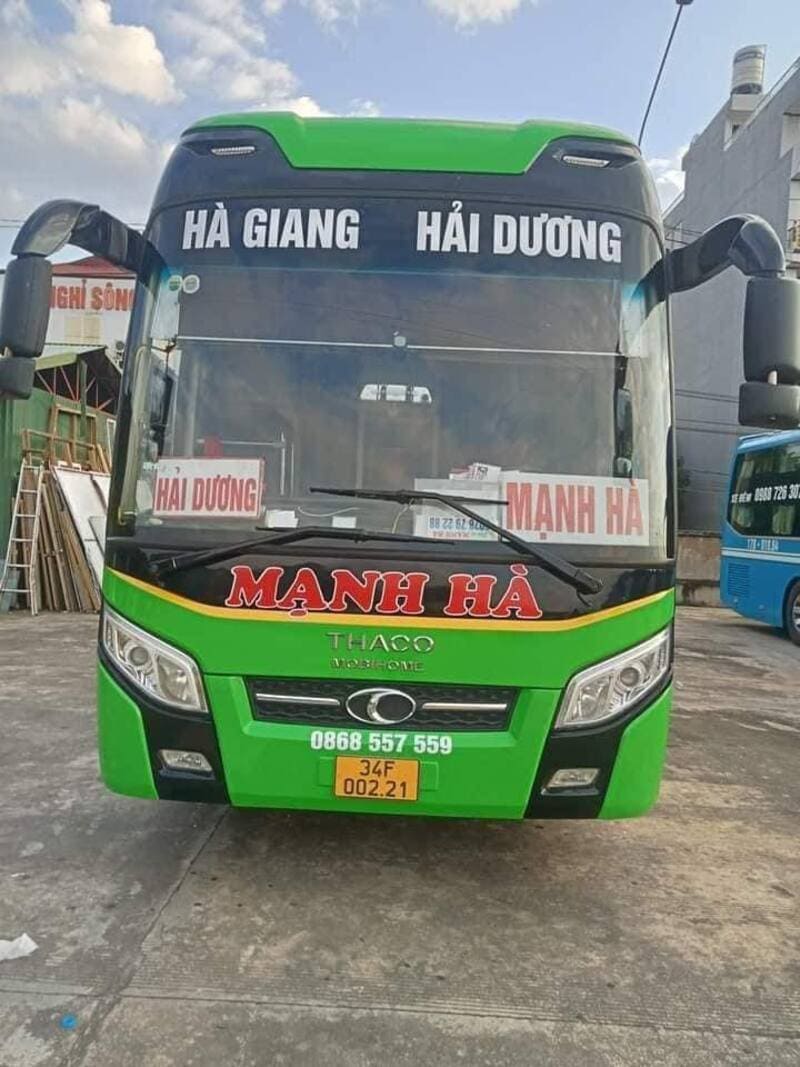 Nhà xe Mạnh Hà Hải Dương Vinh Nghệ An Hà Tĩnh Hà Giang