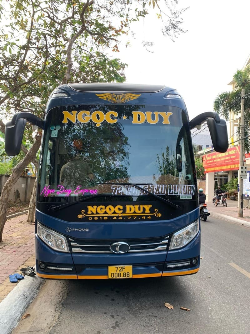 Nhà xe Ngọc Duy Vũng Tàu Bình Định Đề Gi Tam Quan Bồng Sơn