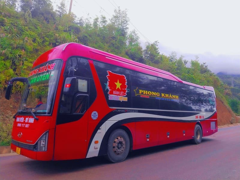 Nhà xe Phong Khánh Than Uyên Lai Châu Mỹ Đình Hà Nội