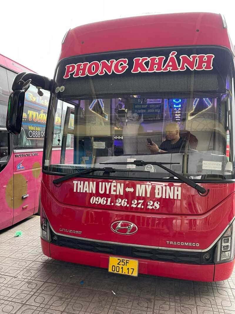 Nhà xe Phong Khánh Than Uyên Lai Châu Mỹ Đình Hà Nội