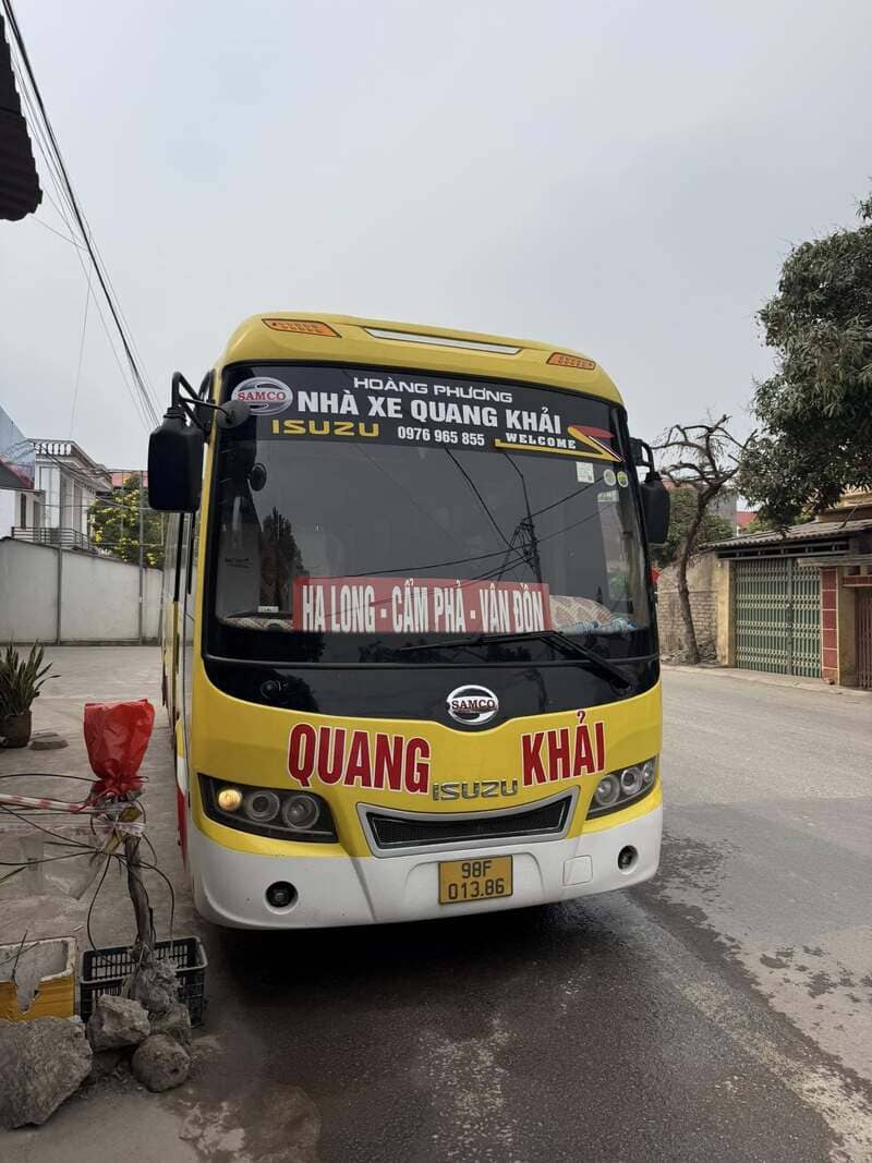 Nhà xe Quang Khải Bắc Giang Quảng Ninh Vân Đồn Hạ Long